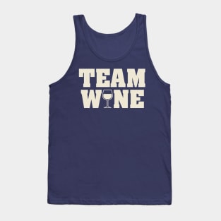 Team Wine (White Letters) Tank Top